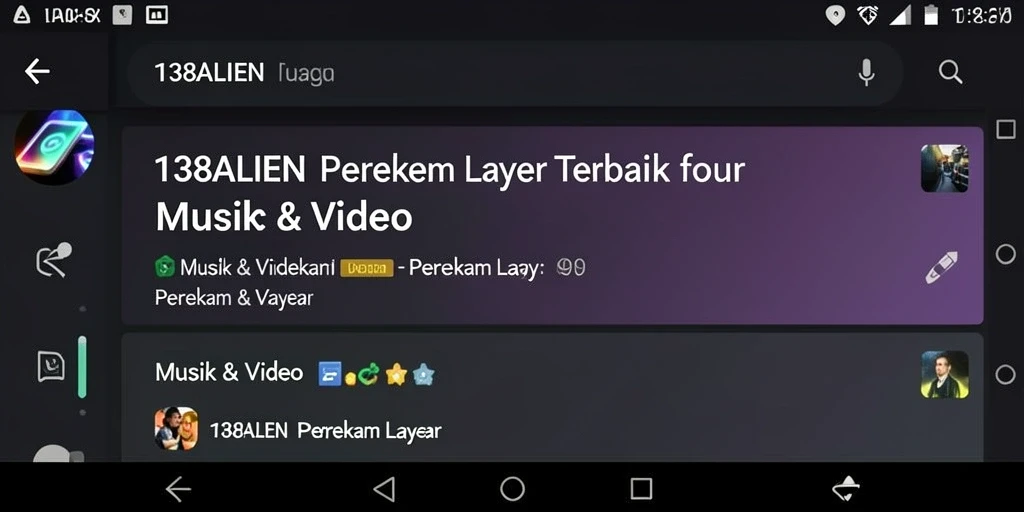 Tampilan antarmuka 138ALIEN saat merekam layar.