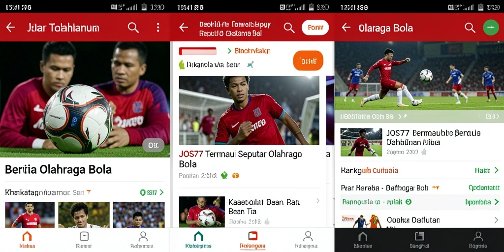 Tampilan antarmuka JOS77 yang menarik dan informatif.