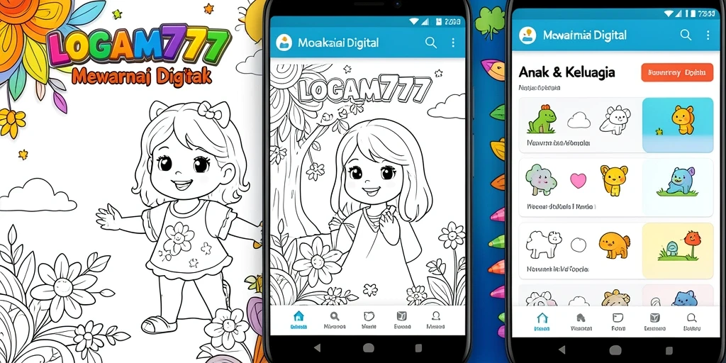 Antarmuka LOGAM777 yang menarik untuk mewarnai.