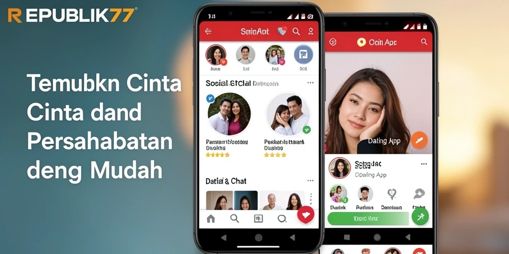 Tampilan antarmuka REPUBLIK77 yang modern dan menarik.