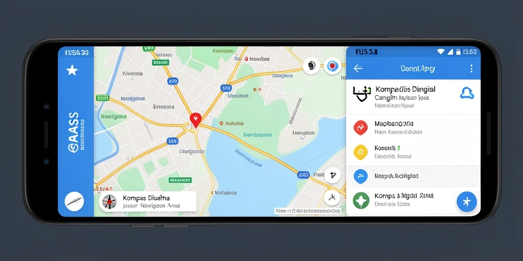 Antarmuka RUSA33 dengan fitur Kompas Digital yang jelas dan informatif.