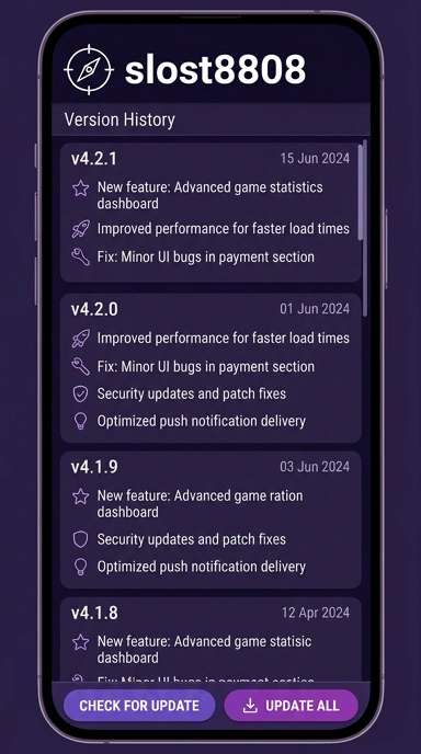 Riwayat Versi slost8808 untuk Pengguna Android